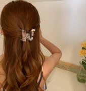 超仙浪漫蝴蝶抓夹法式气质醋酸发抓后脑勺夹子日韩发夹发饰头饰女