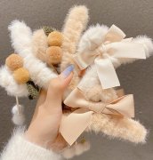 韩国气质优雅流苏毛绒大抓夹女发夹后脑勺鲨鱼夹发卡头发夹子头饰