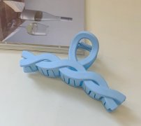 马卡龙~春夏彩色抓夹鲨鱼夹ins小众蓝色麻花洗澡夹发夹气质发