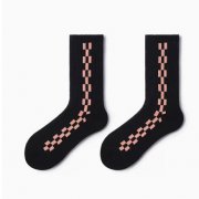 袜子女ins潮春秋粉色中筒袜街头滑板外穿运动秋冬季黑色长袜棉